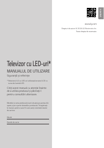 Manual LG 65UT91003LA Televizor LED