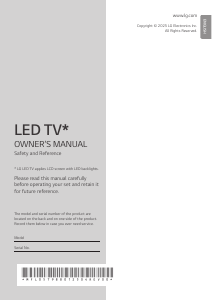 Manual LG 50UK762H0LB LED Television
