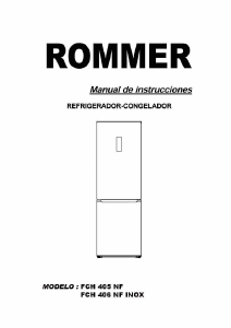 Manual de uso Rommer FCH 405 NF Frigorífico combinado