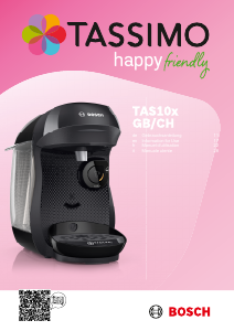 Bruksanvisning Bosch TAS109EG Tassimo Happy Friendly Kaffebryggare