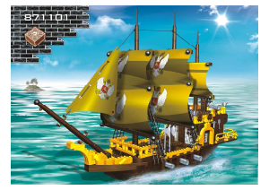 Handleiding BanBao set 8711 Pirate Onoverwinnelijk galjoen piratenschip