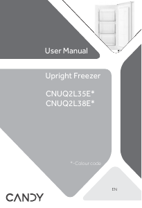 Manual Candy CNUQ2L35EW Congelador