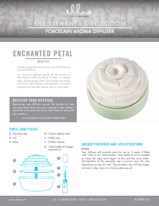 Bruksanvisning Ellia ARM-P130 Enchanted Petal Aromspridare
