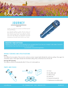 Bruksanvisning Ellia ARM-140 Journey Aromspridare