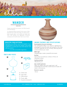Manual Ellia ARM-506 Wander Aroma Diffuser