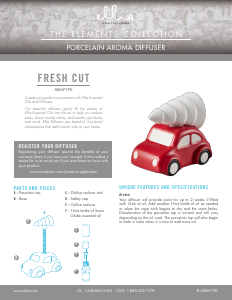 Bruksanvisning Ellia ARM-P190 Fresh Cut Aromspridare