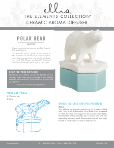Bruksanvisning Ellia ARM-P183 Polar Bear Aromspridare