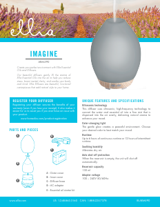 Bruksanvisning Ellia ARM-590 Imagine Aromspridare