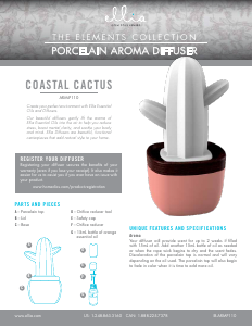 Bruksanvisning Ellia ARM-P110 Coastal Cactus Aromspridare