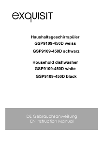 Bedienungsanleitung Exquisit GSP9109-450D Geschirrspüler