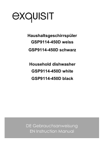 Bedienungsanleitung Exquisit GSP9114-450D Geschirrspüler