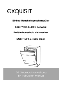 Bedienungsanleitung Exquisit EGSP1009-E-450D Geschirrspüler