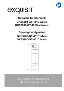 Bruksanvisning Exquisit GKS 5260-GT-431D Kylskåp