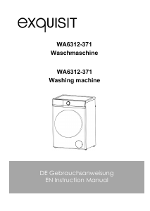 Bedienungsanleitung Exquisit WA 6312-371A Waschmaschine