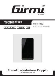 Manual de uso Girmi PI52 Placa