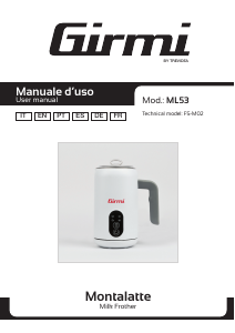 Bedienungsanleitung Girmi ML5301 Milchaufschäumer