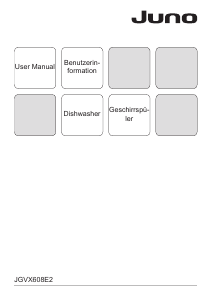 Handleiding Juno JGVX608E2 Vaatwasser
