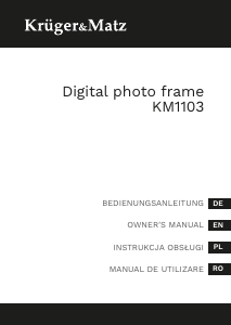 Bedienungsanleitung Krüger and Matz KM1103 Digitaler bilderrahmen