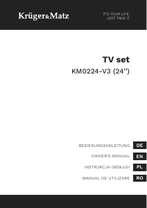 Bedienungsanleitung Krüger and Matz KM0224-V3 LED fernseher