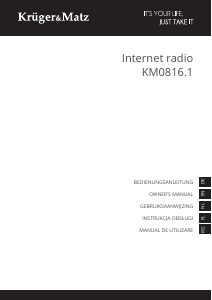 Handleiding Krüger and Matz KM0816.1 Radio