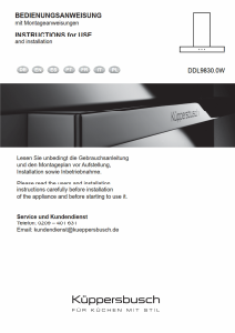 Bedienungsanleitung Küppersbusch DDL9830.0W Dunstabzugshaube