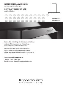 Manual Küppersbusch DW8500.1S Exaustor
