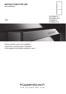 Manual Küppersbusch FGX9800.0i Fridge-Freezer