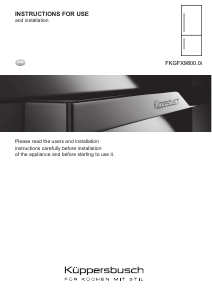 Manual Küppersbusch FKGFX9800.0i Fridge-Freezer