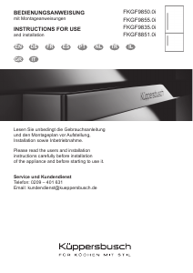 Manuale Küppersbusch FKGF9835.0i Frigorifero-congelatore