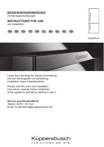 Manuale Küppersbusch FK2545.0i Frigorifero-congelatore