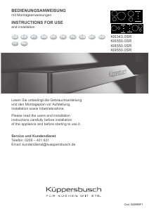 Manual Küppersbusch KI8550.0SR Placa