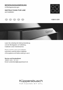 Manuale Küppersbusch KI8810.0SR Piano cottura