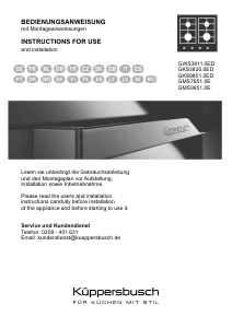Manual de uso Küppersbusch GKS3820.0ED Placa