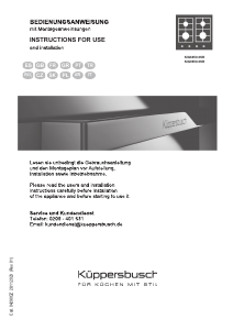 Manual Küppersbusch KIG9850.0SR-DBA Placa