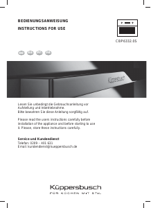 Manual de uso Küppersbusch CBP6332.0S Horno