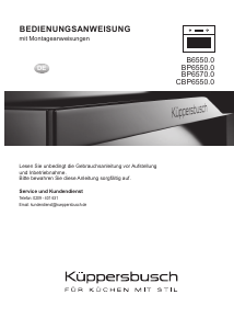Bedienungsanleitung Küppersbusch B6550.0S Backofen