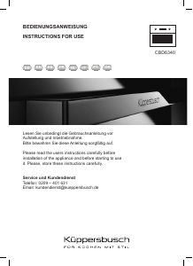 Mode d’emploi Küppersbusch CBD6340.0S Four