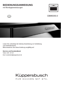 Bedienungsanleitung Küppersbusch CBM6350.0GPH6 GraphiteLine Backofen