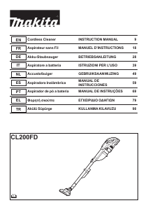 Bruksanvisning Makita CL200FD Dammsugare