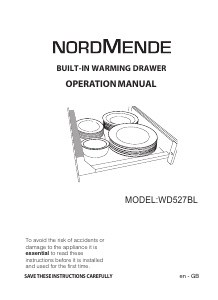 Bruksanvisning Nordmende WD527BL Värmelådan