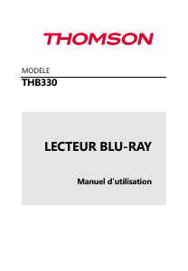 Mode d’emploi Thomson THB333W Lecteur de blu-ray