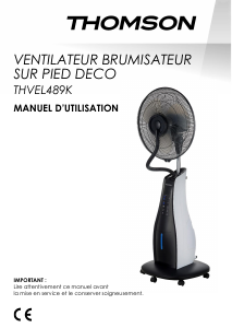 Mode d’emploi Thomson THVEL489K Ventilateur