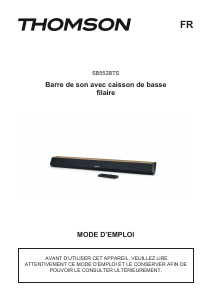 Manuale Thomson SB552BTS Sistema home theater