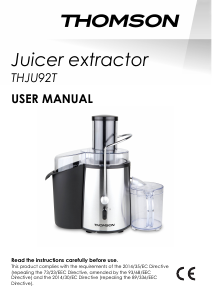 Bruksanvisning Thomson THJU92T Juicepress