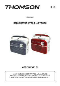 Bedienungsanleitung Thomson RTS450BTG Radio
