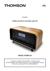 Mode d’emploi Thomson RT850BT Radio