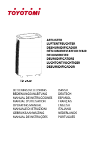 Mode d’emploi Toyotomi TD-2420 Déshumidificateur