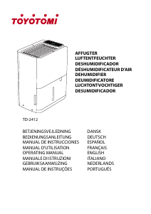 Bedienungsanleitung Toyotomi TD-2412 Luftentfeuchter