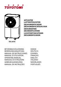 Manual de uso Toyotomi TD-2410 Deshumidificador