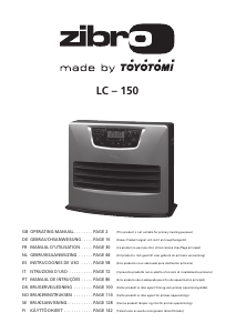 Manual de uso Zibro LC 150 Calefactor